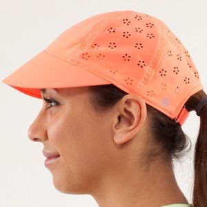 NWOT Lululemon Speed Demon Run Hat Pop Orange